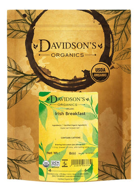 Davidson's Irish Breakfast loose leaf tea in bulk for a robust cup.