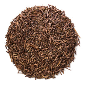 Davidson's Kukicha loose-leaf twig tea close-up, showing twig pieces.