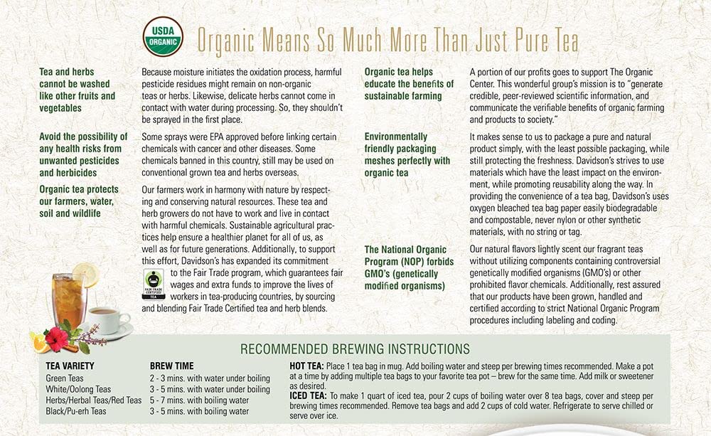 Davidson's Leaf-to-Cup process image showcases farm-to-cup freshness and responsible sourcing.