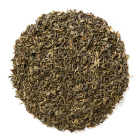 Mao Jian Jasmine leaves showing nut-like depth before infusion.