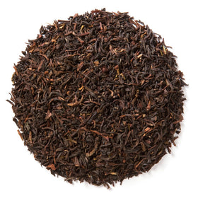 Davidson's Mountain Copper Oolong steeping in a teapot, coppery color.