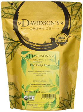 Davidson's Organics Earl Grey Rose delivers a comforting aroma and smooth finish in every cup.