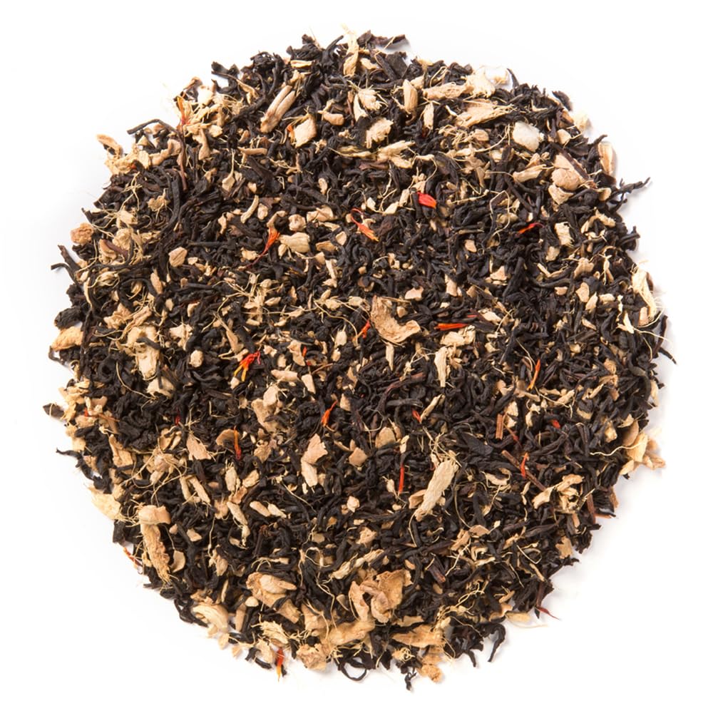 Davidson's Ginger Peach tea brew cup, showcasing full-bodied flavor and inviting finish