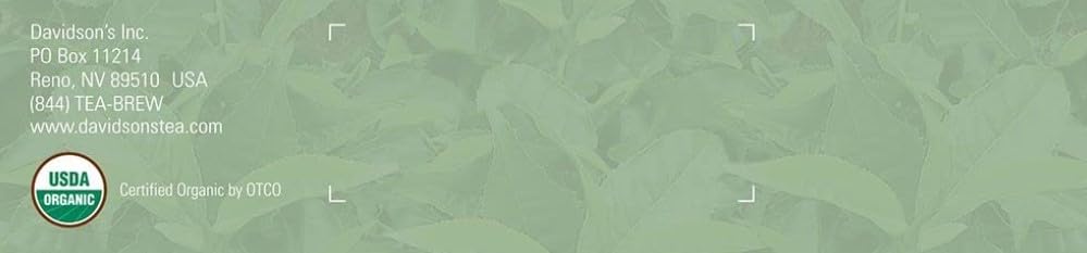 Davidson's Organics organic certification badge on packaging indicating trusted quality