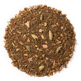 Davidson's Tulsi Licorice Root tea cup pouring, ideal for a soothing afternoon ritual.