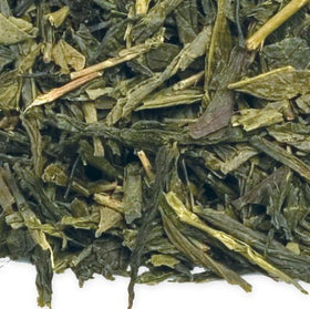 Davidson's Sencha storage canister keeps aroma fresh.