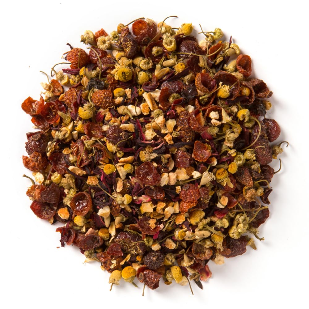 Davidson's Herbal Cranberry Orange in a cup with inviting aroma and citrus balance.
