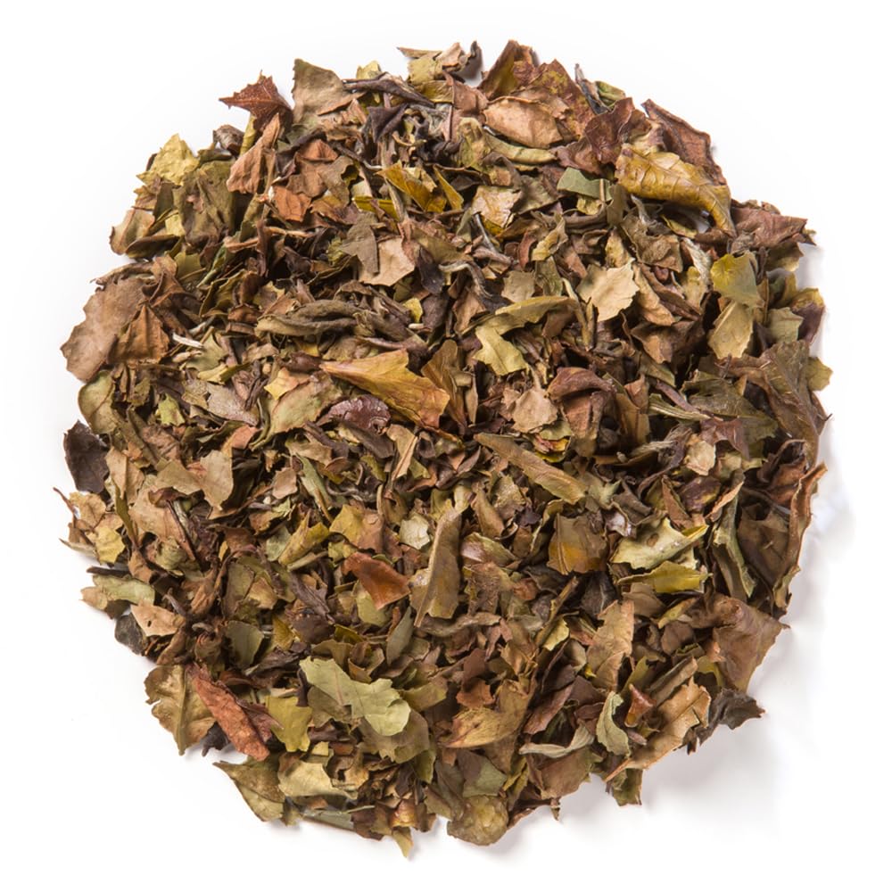 Close-up of White Peony loose leaves highlighting delicate aroma for fresh brews