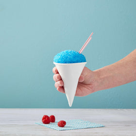Close-up of the DaVinci Gourmet Blue Raspberry label signaling premium ingredients.