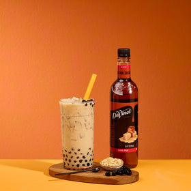 DaVinci Gourmet Brown Sugar Syrup drizzle over dessert for depth.