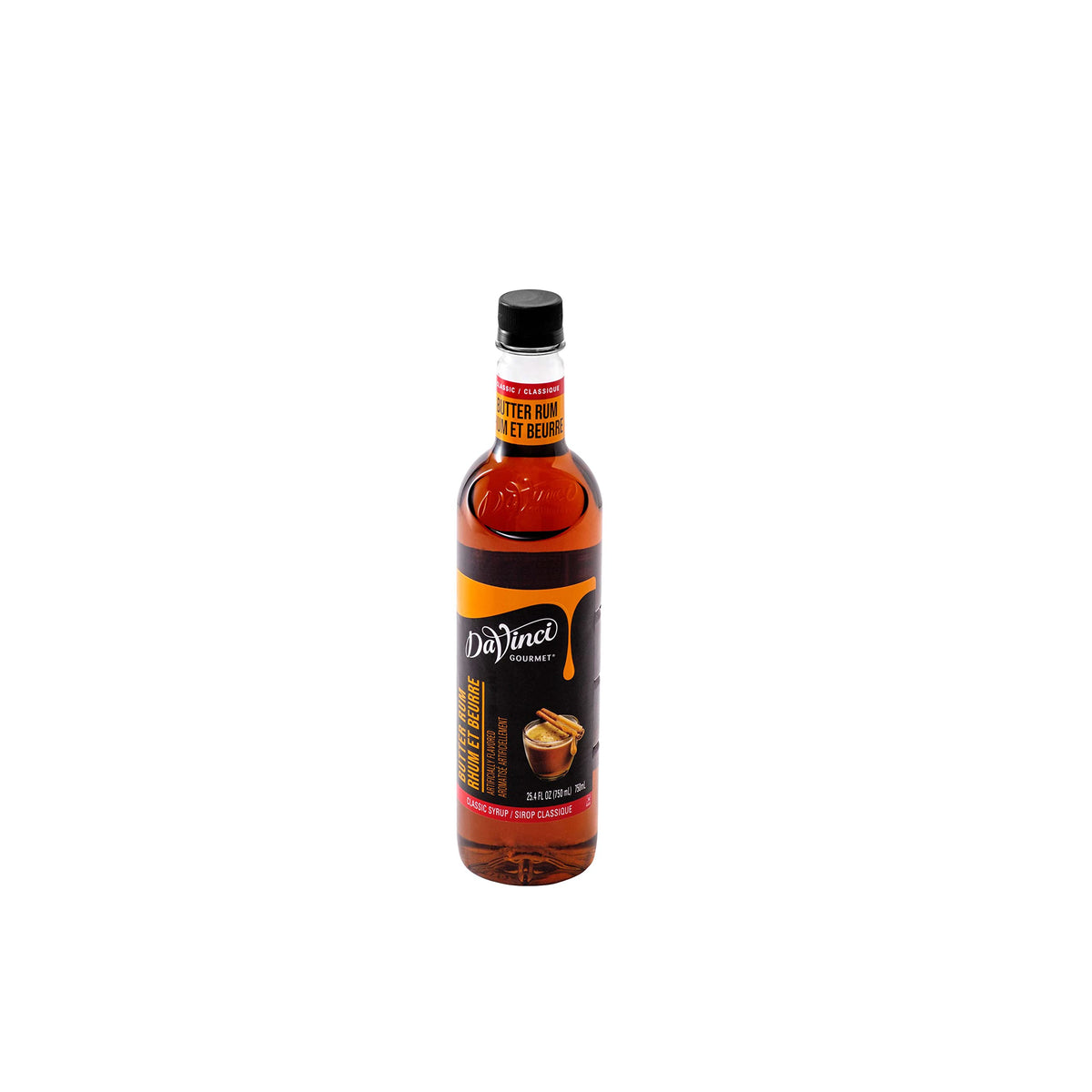 DaVinci Gourmet Classic Butter Rum Syrup kitchen staple for flavor crafting.