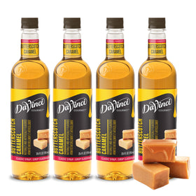DaVinci Gourmet Classic Butterscotch Syrup bottle ready for beverages and desserts.