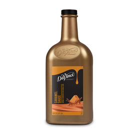 DaVinci Gourmet Classic Caramel Sauce bottle with rich caramel texture for coffee.