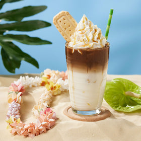 DaVinci Gourmet Classic Caramel Sauce enhances milkshakes with a rich caramel twist
