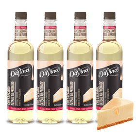 DaVinci Gourmet Classic Cheesecake Syrup bottle shows creamy flavor for beverages