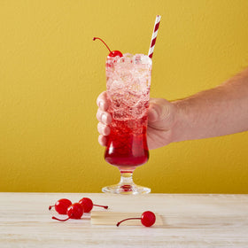 DaVinci Gourmet Classic Cherry Syrup dessert topping adds color and tart sweetness.
