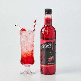 DaVinci Gourmet Classic Cherry Syrup four-bottle pack for home bars.