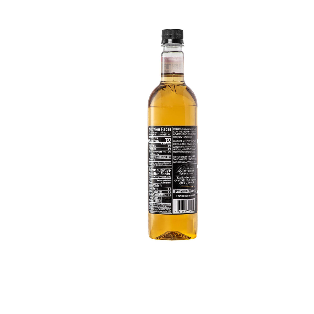 DaVinci Gourmet Classic English Toffee syrup pour reveals rich caramel notes for drinks