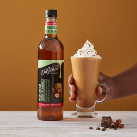 DaVinci Gourmet Classic Irish Cream Syrup blended into smoothies for creamy flavor.
