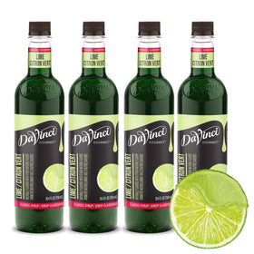 DaVinci Gourmet Classic Lime Syrup bottle highlighting bright citrus for drinks