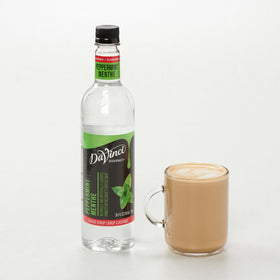 Kosher-Pareve certified DaVinci Peppermint Syrup suitable for beverages.