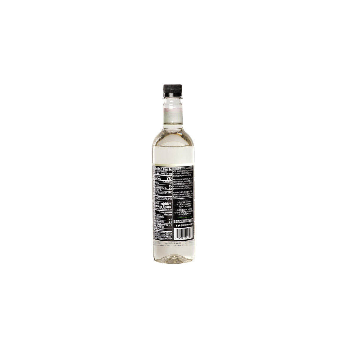 Pouring DaVinci Gourmet Peppermint Syrup into coffee for a refreshing twist.