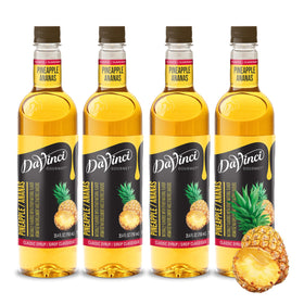 DaVinci Gourmet Classic Pineapple Syrup bottle for tropical flavor in drinks