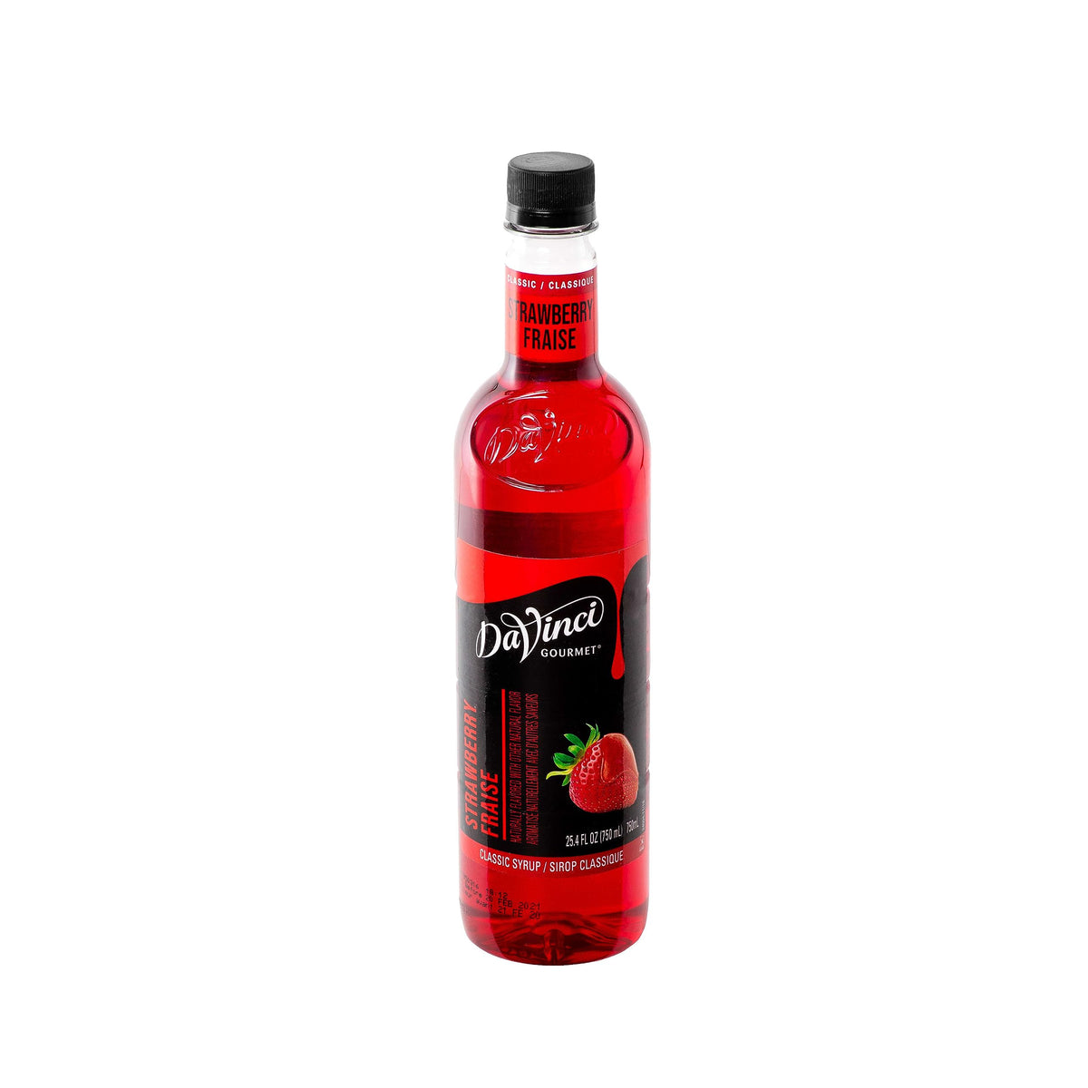 DaVinci Gourmet Classic Strawberry Syrup kit showing variety and flavor ideas for menus