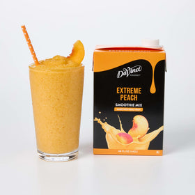 DaVinci Gourmet Extreme Peach Smoothie bottle showcases real fruit flavor for vibrant peach smoothies.
