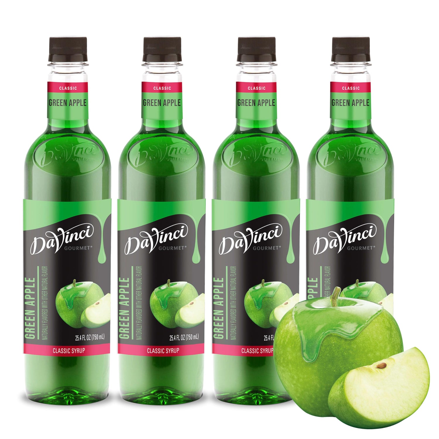 DaVinci Gourmet Green Apple Syrup bottle ready for cocktails.