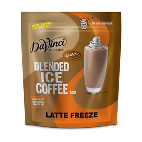 DaVinci Gourmet Iced Coffee Latte blend in bag for quick creamy iced drinks