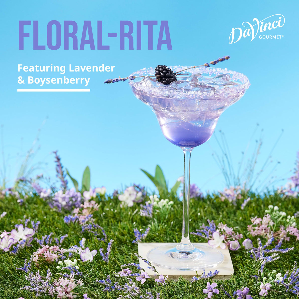 DaVinci Gourmet Lavender Syrup spritzer yields light, aromatic beverages.