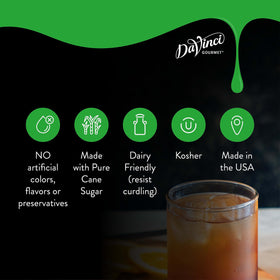 Close-up of DaVinci Gourmet Naturals Irish Cream Syrup’s rich color and texture.