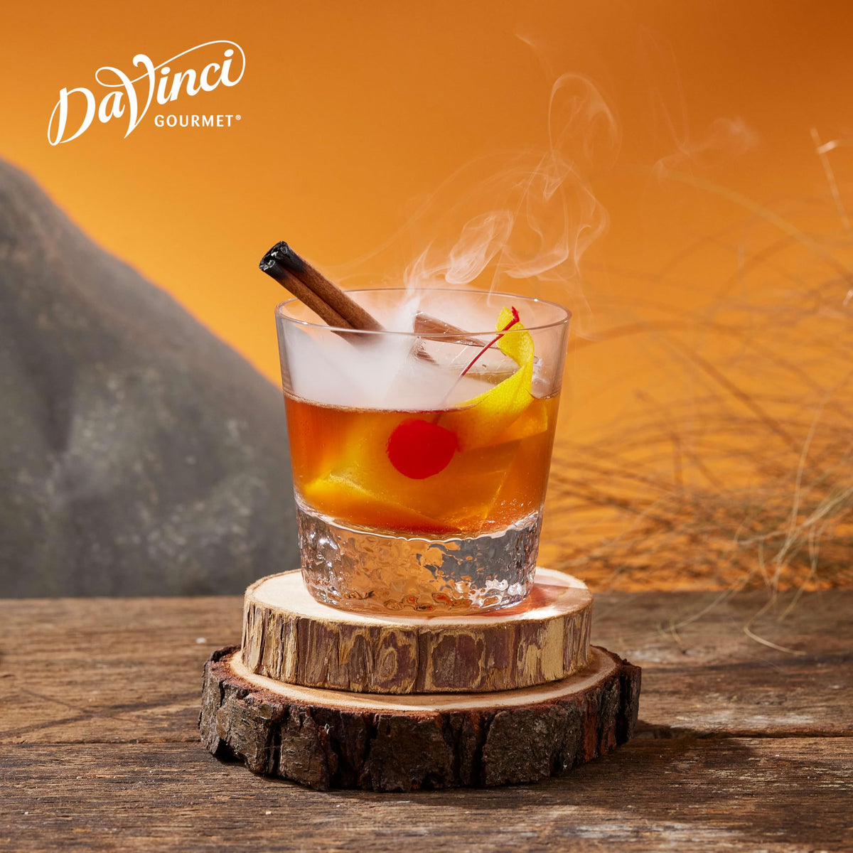 DaVinci Gourmet Old Fashioned Syrup drizzle over dessert for depth and sweetness.