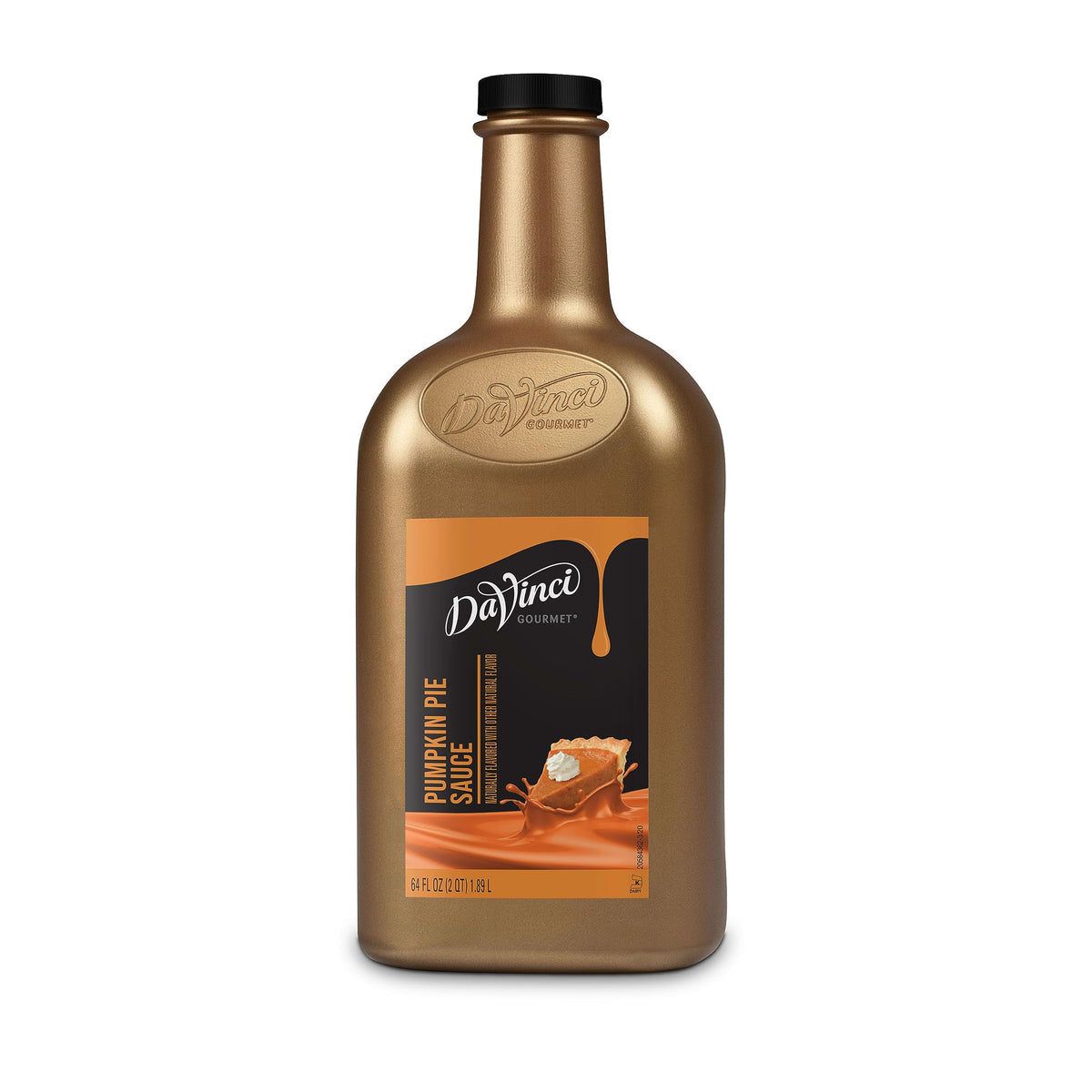 DaVinci Gourmet Pumpkin Pie Sauce bottle highlights autumn flavor for beverages.