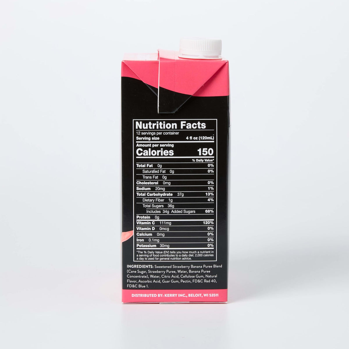 DaVinci Gourmet smoothie mix being poured enables quick, tasty drinks on busy mornings.