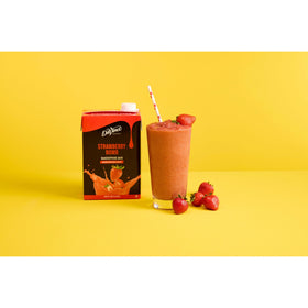 DaVinci Gourmet Strawberry Bomb Smoothie no-preservatives emphasizes clean ingredients.