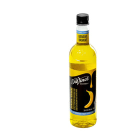 DaVinci Gourmet Sugar-Free Banana Syrup drizzle over ice cream.