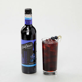 Dessert topping with DaVinci Gourmet Sugar-Free Blueberry Syrup