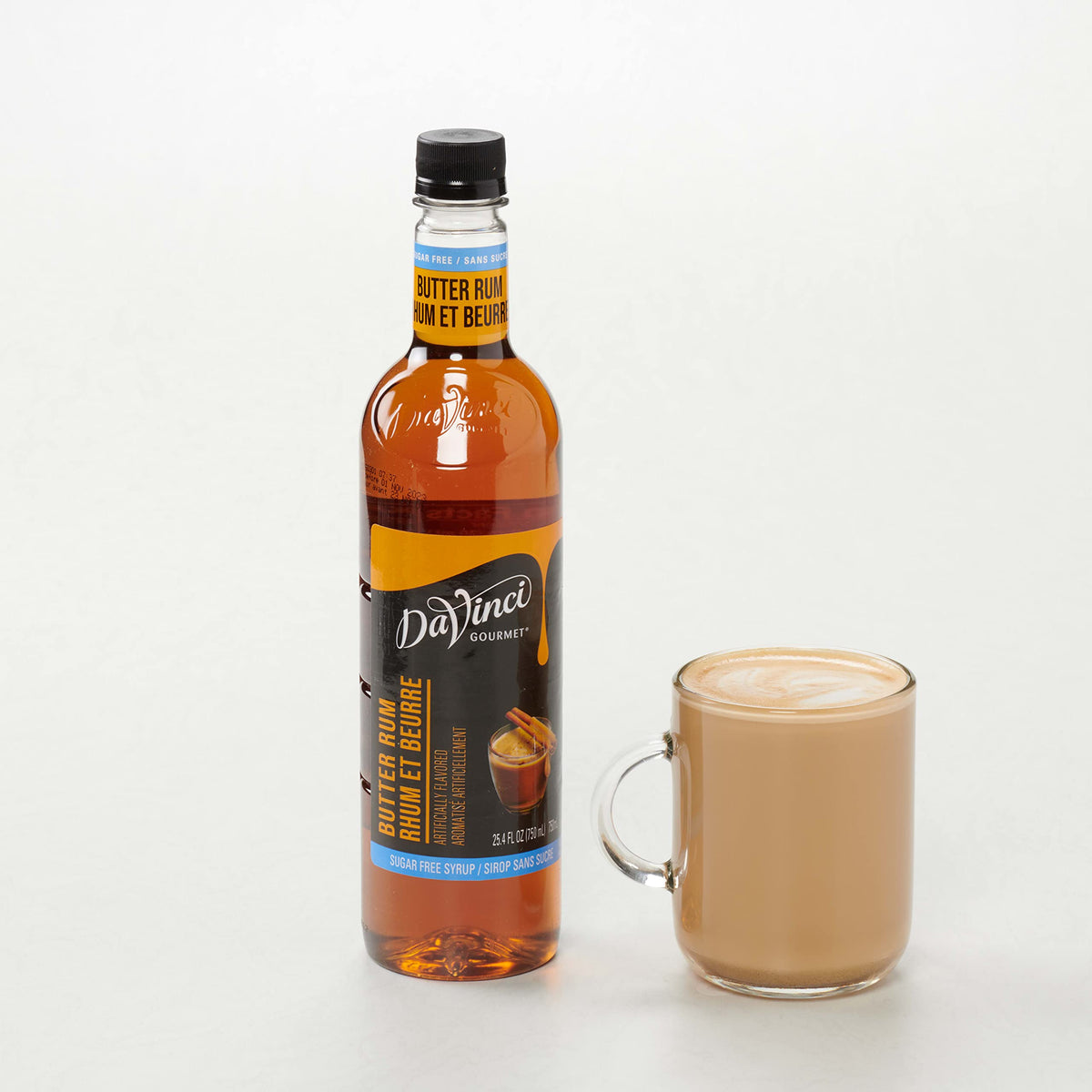 DaVinci Gourmet butter rum syrup in a milkshake for a rich texture.