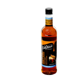 DaVinci Gourmet sugar-free butter rum syrup in a mocktail for balanced sweetness.