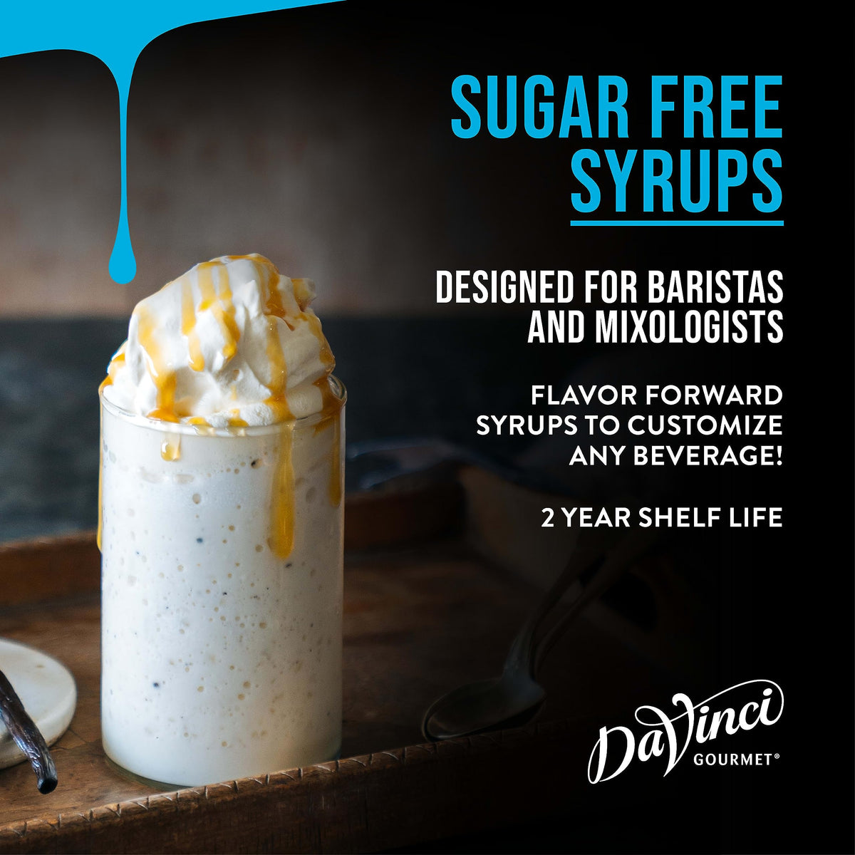 DaVinci Gourmet Sugar-Free Chocolate Syrup in cocktail settings