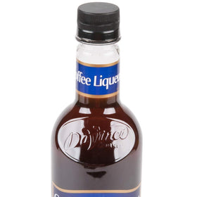 DaVinci Gourmet sugar-free coffee liqueur syrup bottle pour-ready, versatile for baking.