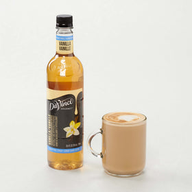 DaVinci Gourmet Sugar Free Vanilla Syrup enriches desserts with rich vanilla flavor without calories.