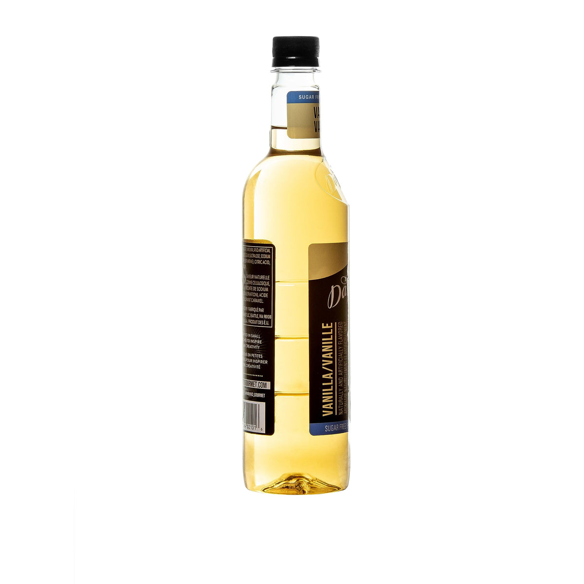 DaVinci Gourmet Sugar Free Vanilla Syrup uses real vanilla beans for deep vanilla notes.