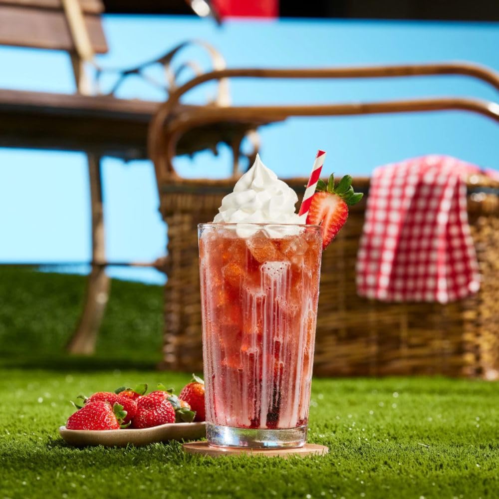 DaVinci Gourmet Sweet Cream drizzle over a dessert for indulgent sweetness