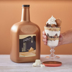 DaVinci Gourmet White Chocolate Sauce added to milkshakes for velvet body.