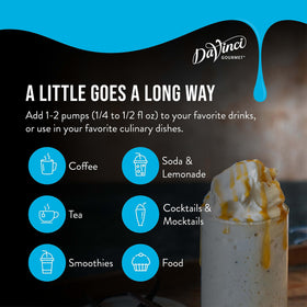 DaVinci Gourmet Sugar-Free Hazelnut Syrup as dessert topping for subtle sweetness