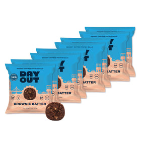 Day Out Brownie Batter Snack Balls in an eight-pack, protein-rich and convenient.