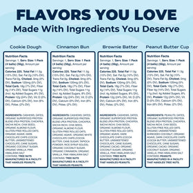 Close-up of gluten-free and dairy-free ingredients in Day Out snack balls.